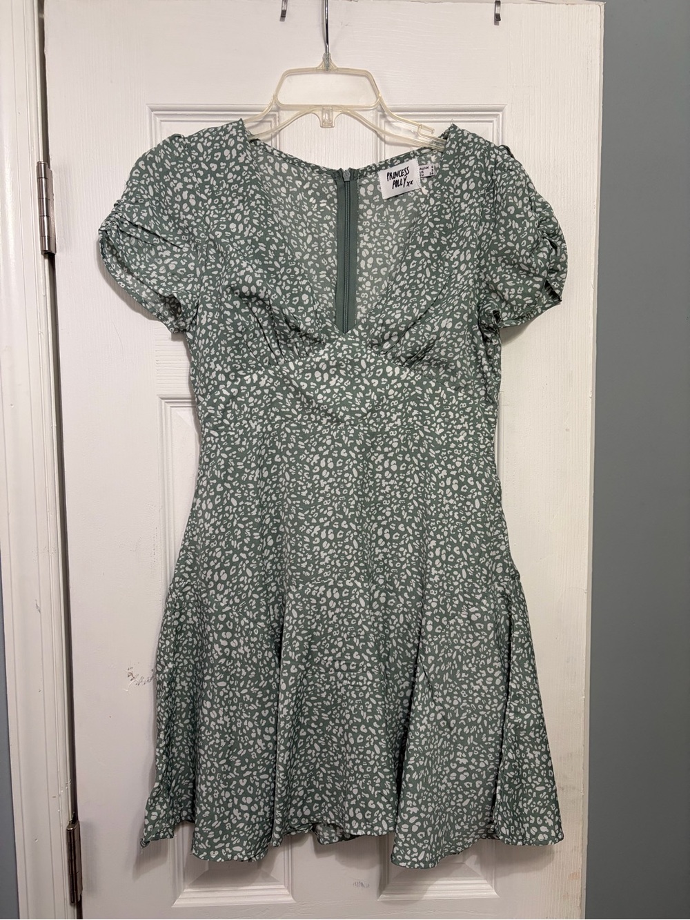 Motel Rocks Mint Green Floral Print Mini Dress